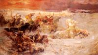 Frederick Arthur Bridgman - Pharaoh's Army Engulfed by the Red Sea